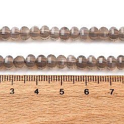 Серые натуральные бусины из агата  G-P587-D04-01