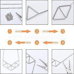 Трубчатые бусины из нержавеющей стали 304 STAS-UN0002-71P