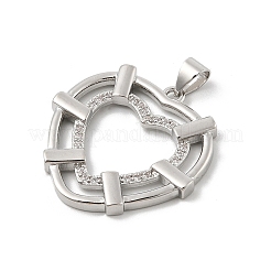 Латунные микро проложить кубического циркония подвески KK-U047-22P