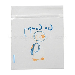 Sacchetti regalo rettangolari in plastica con chiusura a zip&nbsp;OPP-Q008-01B-03