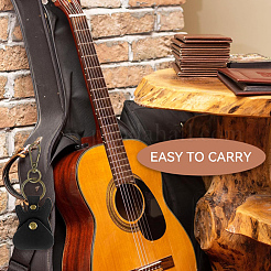 1 шт. брелок-подвеска в виде гитары из искусственной кожи&nbsp;KEYC-CL0001-36B