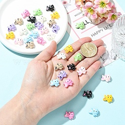 18 шт. 9-х цветные бусины из цинкового сплава&nbsp;FIND-YW0011-32