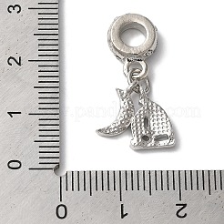 ラック メッキ 合金 ラインストーン ヨーロピアン ダングル チャーム  エナメル加工を施した大きな穴の帆船と月のペンダント  カドミウムフリー＆ニッケルフリー＆鉛フリー  プラチナ  ライトスカイブルー  25mm  穴：4mm&nbsp;PALLOY-S189-13P