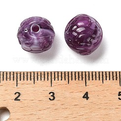 Perline acriliche opache bicolore&nbsp;OACR-G037-02I