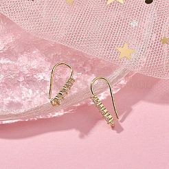 Латунные крючки для серьги из чистого циркония&nbsp;ZIRC-YW0001-04G