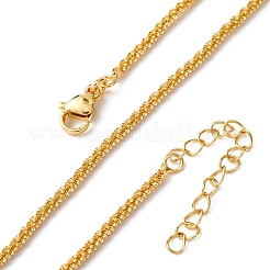 2 мм латунь цепи ожерелья&nbsp;NJEW-C094-01G