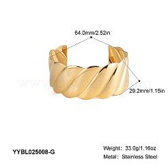 Элегантные браслеты-манжеты из нержавеющей стали 304 для женщин KR7820-1