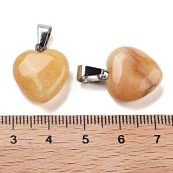Encantos de jade topacio natural&nbsp;HEAR-PW0001-057-17