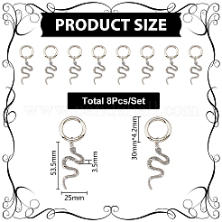 Тибетский стиль сплава змея подвески HJEW-AB00225