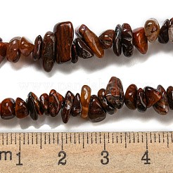 Нити натуральных красных бусин из питерсита G-G905-16