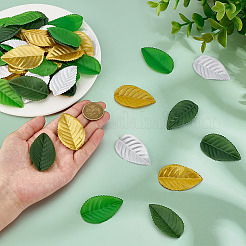 640шт. 4-х цветный полиэстеровый искусственный лист&nbsp;DIY-BC0016-28