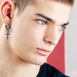 24 шт. 12 серьги-клипсы из нержавеющей стали 204 EJEW-AN0003-44