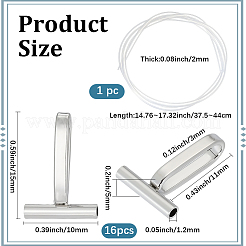 Сплав брошь конвертировать ожерелья подвеска крючки&nbsp;FIND-SC0019-04LG