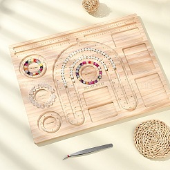 1шт бамбуковая доска для дизайна бусин TOOL-YW0001-41