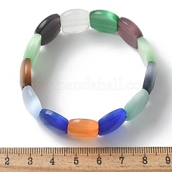 Pulseras elásticas de cuentas hechas a mano con lampwork para hombres y mujeres&nbsp;BJEW-G738-01A-06