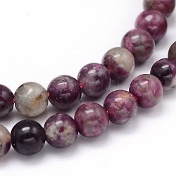 Rangée de perles naturelles en tourmaline à la fleur de prunier, 5mm, Trou: 1mm, Environ 78 pcs/chapelet, 15.5 pouce