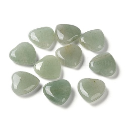 Piedras de palma de corazón de aventurina verde natural, Piedra de bolsillo de cristal para decoración del hogar, meditación de equilibrio reiki, 20.5x20x7mm