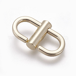 Adjustable Iron Buckles, for Chain Strap Bag Shorten, Shoulder Crossbody Bags Length Accessories, Light Gold, 22x12.5x4.5mm