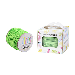Elastic Cord, with Nylon Outside and Rubber Inside, Round, Lime, 2mm, 43.74yards/roll(40m/roll)