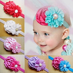Bandeaux élastiques de bébé, accessoires de cheveux pour les petites filles, couleur mixte, 110mm