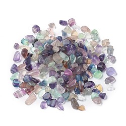 Perle di fluorite naturale, Senza Buco / undrilled, pepite, pietra burrattata, gemme di riempimento del vaso, 6~16x6~10x3~8mm