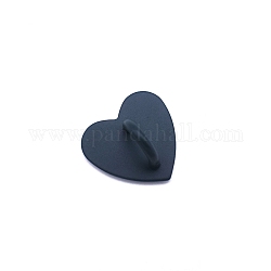 Support de support de coeur de téléphone portable en alliage de zinc, béquille à anneau de préhension, bleu marine, 2.4 cm