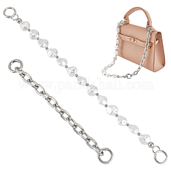 WADORN 1pc Acrylic Bead Bag Handle 1pc Aluminium Bag Extender Chain, 14.5