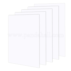 PVC-Schaumstoffplatten, für Präsentationen, Schule, Büro & Kunstprojekte, Rechteck, weiß, 400x300x1 mm
