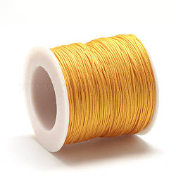 Нейлоновая нить, китайский вязать шнур, оранжевые, 1 мм, около 284.33 ярда (260 м) / рулон