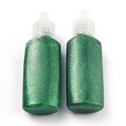 キラキラ接着剤  フレンドリーな無臭の3Dフラッシュ接着剤ペン  美術工芸用  グリーン  2.9x1.8x8.95cm