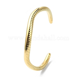 Placcatura ionica (ip) 304 braccialetti con polsini a forma di serpente in acciaio inossidabile, oro, diametro interno: 1-7/8x2-1/2 pollice (4.8x6.3 cm)