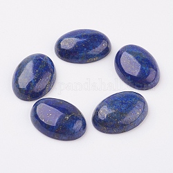 Cabujones de espalda plana lapislázuli naturales, teñido, oval, 25x18x7~7.5mm