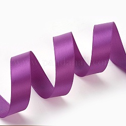 Cinta de satén de una sola cara, agradable para decorar fiesta, púrpura, 3/4 pulgada (20 mm), aproximamente 100yards / rodillo (91.44 m / rollo)