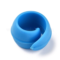 Garnrollenhalter aus Silikon, für Nähwerkzeuge, Kornblumenblau, 27x20 mm