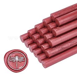 Сургучные палочки, для ретро старинные сургучной печати, стрекоза узор, темно-красный, 135x11 мм