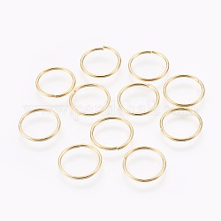 Eisen offenen Ringe springen, golden, 16x1.2 mm, Innendurchmesser: 13.5 mm