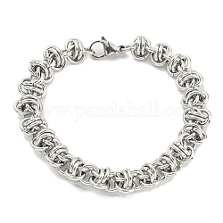 304 Stainless Steel Rope Chain Bracelet, Stainless Steel Color, 8-1/4 inch(21cm)