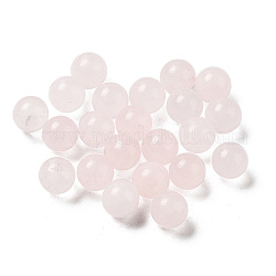 Natürliche Rosenquarz Kugelperlen, runde Perle, kein Loch, 6~6.5 mm