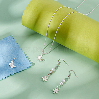 4шт 2 формы 925 подвески из стерлингового серебра STER-UN0001-09-1