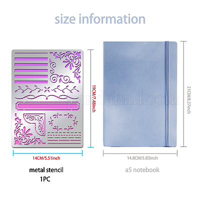 Трафареты для штампов из нержавеющей стали DIY-WH0289-024-1