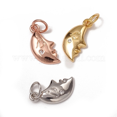 Латунные микропаве прозрачные кубические циркониевые подвески KK-I668-30-1