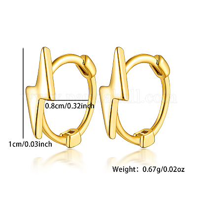 Серьги-гвоздики с молниями из стерлингового серебра s925 с цирконом OB5526-7-1