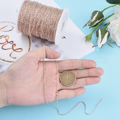 Латунные плоские овальные кабельные цепи CH030-RG-1