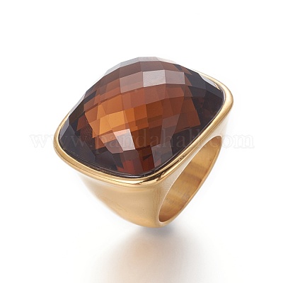 Ионное покрытие (ip) кольца из нержавеющей стали 304 RJEW-F097-04G-1