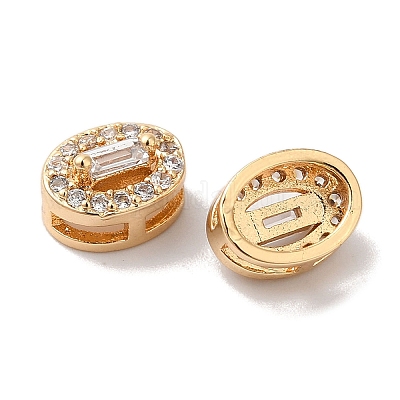 Латунные микропаве из прозрачного кубического циркония KK-G503-18G-1