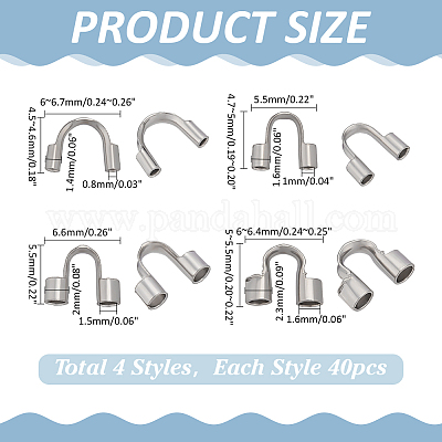 160 шт. 4 стиля 304 хирургическая нержавеющая сталь защитная проволока и протекторы&nbsp;STAS-ME0002-19-1