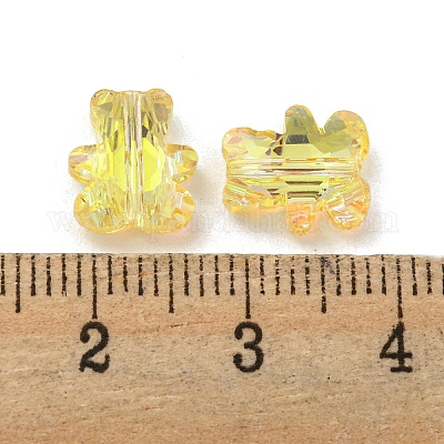 100 шт. Гальванические стеклянные бусины EGLA-P058-HR01-1