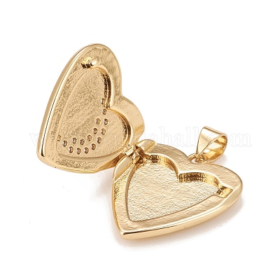 Латунные микропроволочные кубические циркониевые медальоны KK-A161-44G-1