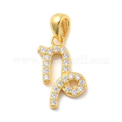 925 подвеска из стерлингового серебра с микропаве из прозрачных кубических цирконий STER-Z012-06G-03-1