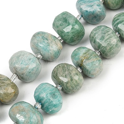 Природных амазонит бисер нитей G-F796-B08-01-1